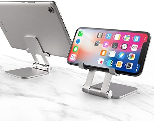 Xunion 1eq1u3 sklopivi telefon i tablet postolje za podešavanje aluminijskog prijenosnog držača za stol sklopivi dock teška metalna