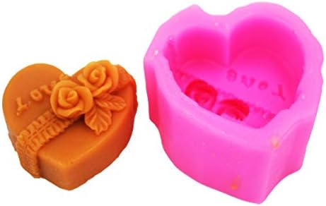 Longzang Love Rose S0149 Craft Art Silikonski sapun zanatske kalupe DIY ručno izrađene kalupe sapuna
