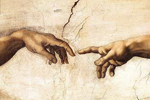 Studio B Stvaranje čovjeka - Ruke Michelangelo Buonarotti 24 x36 umjetnički tiskani plakat