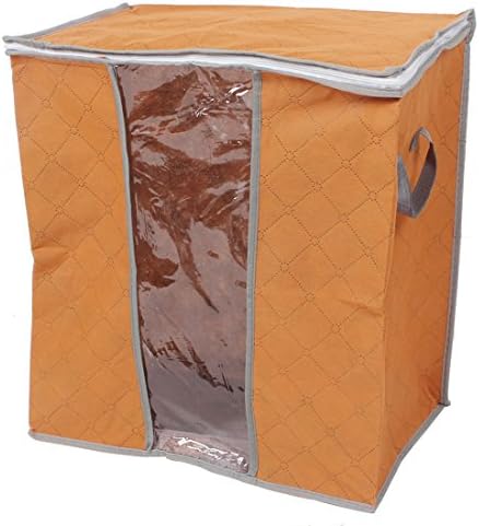 Qtqgoitem pokrivač jastuci prekrivači odjeća za posteljinu za odlaganje vrećice Organizator kontejner 44 x 28 x 48cm naranča