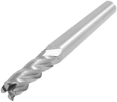X-DREE 5 mm x 6 mm x 15 mm x 60 mm Izravan svrdlo za bušenje rupa spiralu svrdlom HSS (5 mm x 6 mm x 15 mm x 60 mm s ravnim otvorom