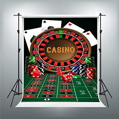 Pozadina kasina za stolne čipove poker kockice rulet pozadina za fotografiranje vinil 5.57 ft rekviziti za foto studio 9516