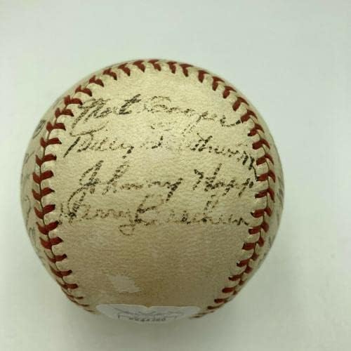 1943. tim St. Louis Cardinals potpisao je bejzbol Stan JSA JSA - Autografirani bejzbol