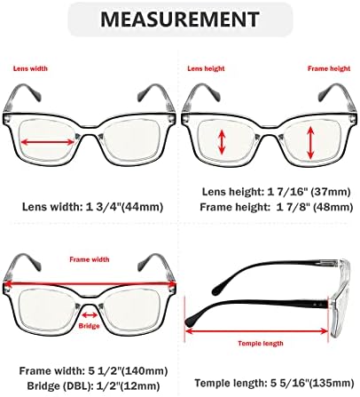 Eyekepper 4-pack progresivna naočala za čitanje multifokusa za žene multifokalne čitatelje dvostruke boje