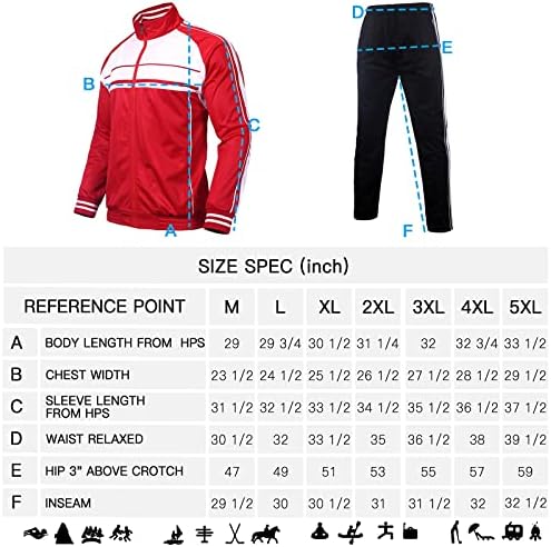 WearLink muški tracksuits dugi rukavi trčanje jogging odijelo SweatSuits 2 komada jakna za stazu i set trenerki