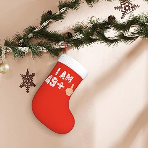 Cutedwarf Ideja za poklon za 50. rođendan božićna čarapa Božića za odmor za odmor kamin Viseća čarapa 18 inča čarape