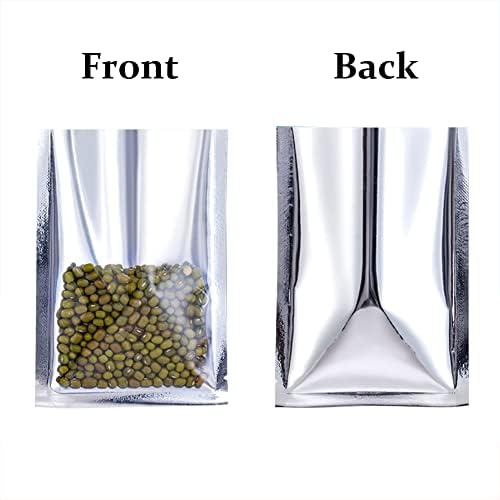 100pcs vrećice od aluminijske folije prednje prozirne otvorene vrećice za skladištenje hrane od milara…