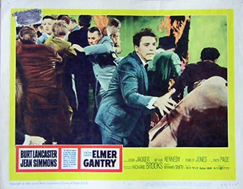 Elmer Gantry 1960. Autentična, originalna Burt Lancaster 11x14 Lobby Card 3 filmski plakat