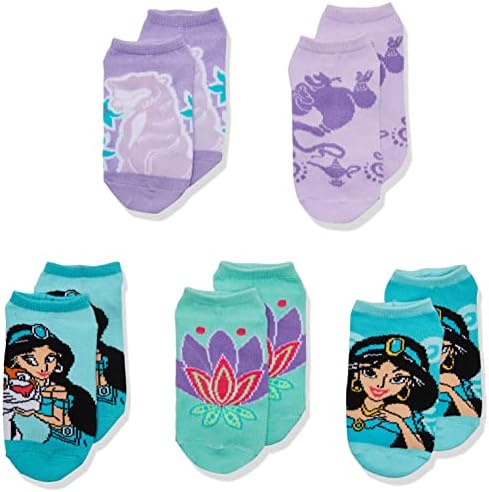 Disney Baby-Girls Princess 5 Pack No Show čarape