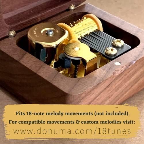 Donuma Mala drvena kutija Nema čepa za DIY Music Box