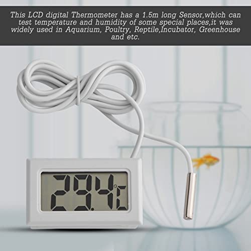 Digitalni termometar, mini digitalni mjerač temperature s LED zaslonom sa senzorom sonde duljine 1,5 m, Digitalni LCD termometar za