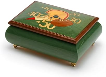 Sportska tema umetnica drva: nogomet - kolekcionarski 30 Note Musical Box - četiri mala labudova