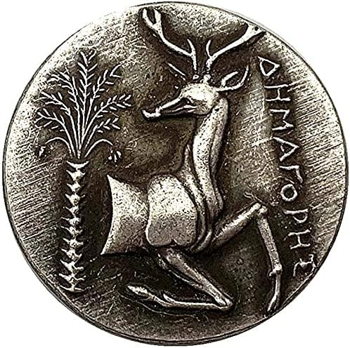 Grčka umijeće antiknski bakarni kolekcija srebrnih medalja kovanica utisnuta antilopa od 24 mm bakar i srebrni prigodni koin kopija