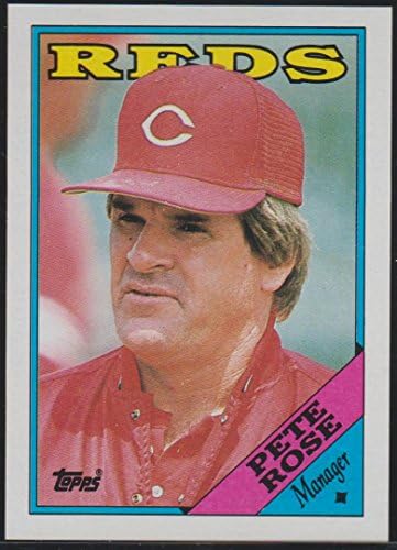 1988. Topps Pete Rose Reds Manager Baseball Card 475