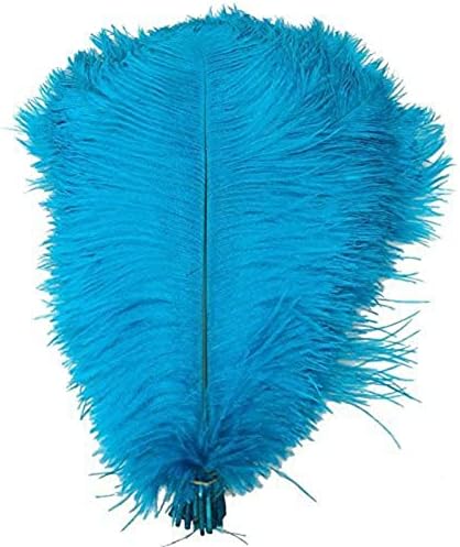 10 kom/lot Jezerno plavo nojevo perje za rukotvorine 15-75 cm dekor od nojevog perja izborno karnevalski vjenčani ukrasi perje od 60