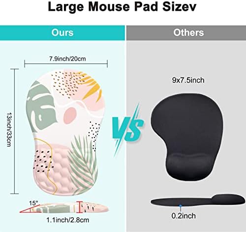 ICASSO podrška za zglobove za zglob miša, ergonomski jastučić za miša, 13x8 inčni odmor za ublažavanje bolova, odmor za zglobove, udobna