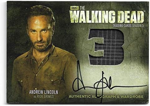 2014 The Walking Dead Season 3 Dio 2 Andrew Lincoln kao Rick Grimes Autograph Wardrobe AM9