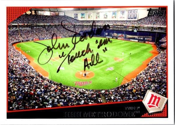 John Gordon Autografirana bejzbol kartica 2009 Topps Metrodome min15 Touch Em All - NFL Autographd nogomet