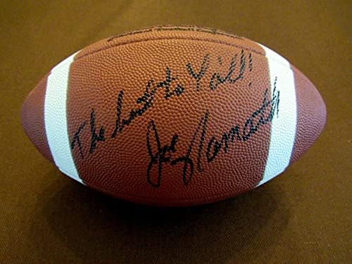 Joe Namath Najbolje za sve Jets Hof potpisao auto VTG Wilson NFL nogomet JSA - Autografirani nogomet