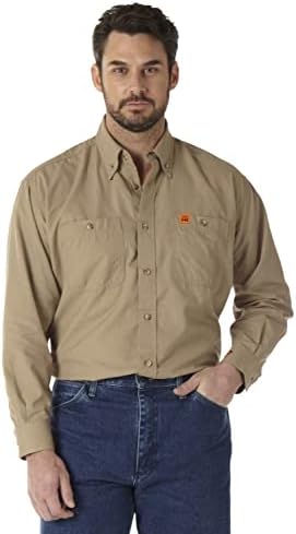 Radna odjeća za muškarce, Muška Vatrootporna radna košulja s dva džepa
