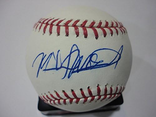 Michael McDade Blue Jays Indijanci potpisali su autogramirani M.L. Bejzbol w/coa - autogramirani bejzbol