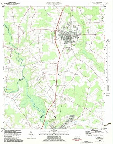 1982. Ayden, NC - Sjeverna Karolina - Povijesna topografska karta USGS -a: 35in x 44in