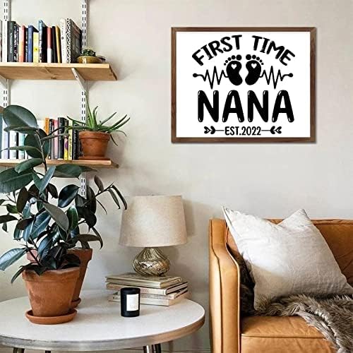 Životni pozitivni citat Rustikalni elegantni drveni znak s obiteljskim tematskim citatima promoviranim u Nana Frame Frame Wooden Plake