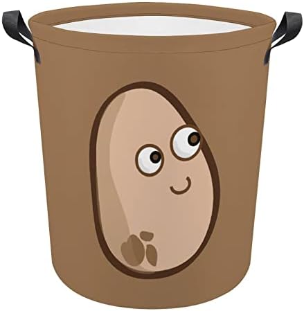 Krumpir sklopivi košarica za pranje rublja vodootporna vreća za spremanje kante s ručicom 16,5 x 16,5 x 17