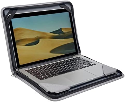 Broonel siva kožna laptop messenger futrola-kompatibilna s HP Envy 13-AQ0003NA FULL-HD 13,3 Laptop zaslona osjetljivog na dodir
