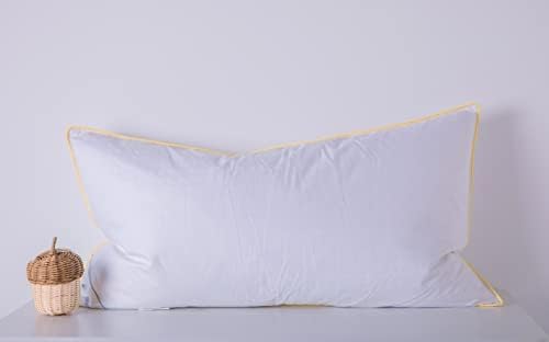 Eastwarmth guska donji jastuci od perja Standardna veličina jedan paket pamučni klasični bijeli jastuci za hladni krevet za spavanje