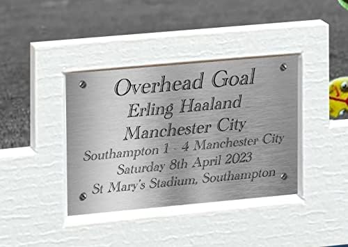 12x8 A4 Erling Haaland Manchester City vs Southampton Nadzemnog gola Autografirani potpisana fotografija fotografija slika Frame Frame