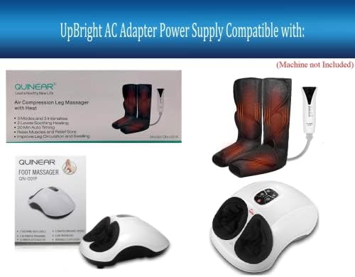 UPBright 12V AC/DC adapter kompatibilan s kinearnim QN-021A QN021A QN-001F masažerom nogu s masažom kompresije toplinskog zraka za