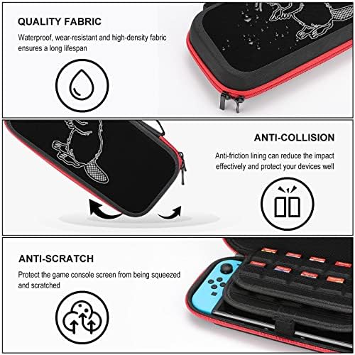 American Beaver Switch za nošenje kućišta zaštitni poklopac Tvrda vrećica za putnicu kompatibilna s Nintendo Switch