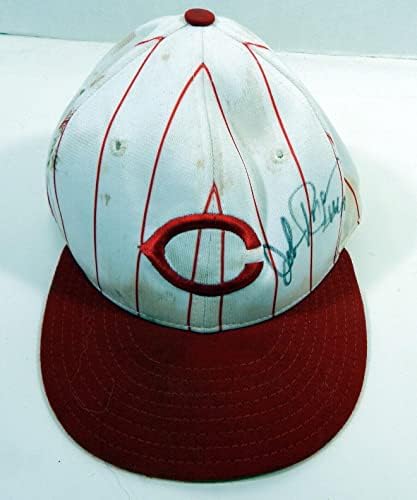 1993-95 Cincinnati Reds John Roper 44 IGRA KORIŠTENJE WHITE HAT 7 DP22719 - Igra korištena MLB Hats