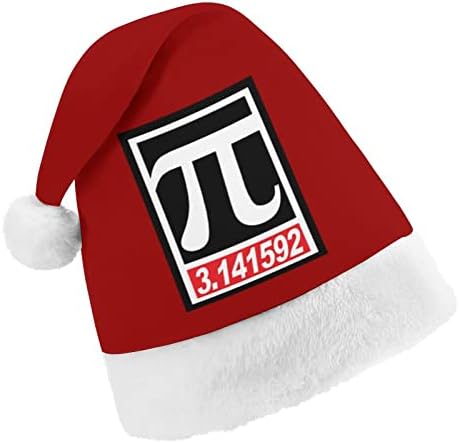 Plišani Božićni šešir za dan pi nestašni i slatki Šeširi Djeda Božićnjaka s plišanim obodom i udobnom podstavom Božićni ukras