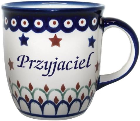 Polart poljska keramika 12oz šalica - przyjaciel, prijatelj