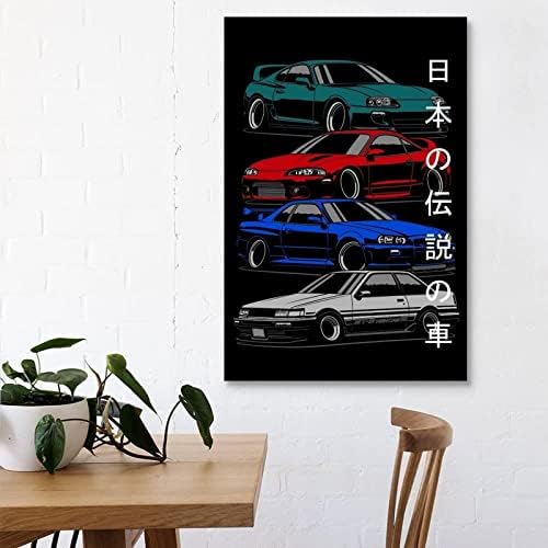 JDM CAR PLAST RX7 FD3S Klasična platna zidna umjetnost Legende Essential GTS Sportski automobil Plakati dnevne sobe Umjetničke slike