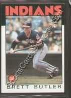 1986. Topps Redovni 149 Brett Butler, Cleveland Indijanci bejzbol kartice