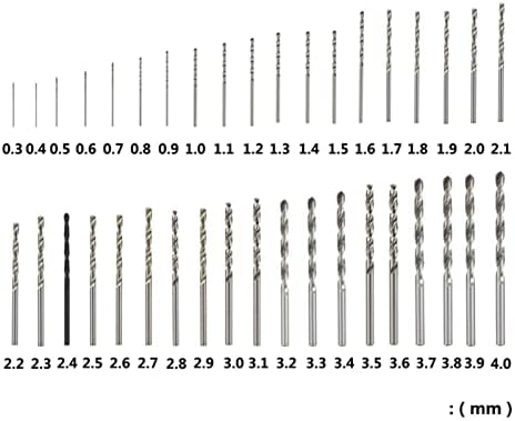Svrdla za drvo / metal set spiralnih bitova za glodanje set spiralnih bitova za glodanje 0,3 mm-4,0 mm ravna drška za alate za drvo