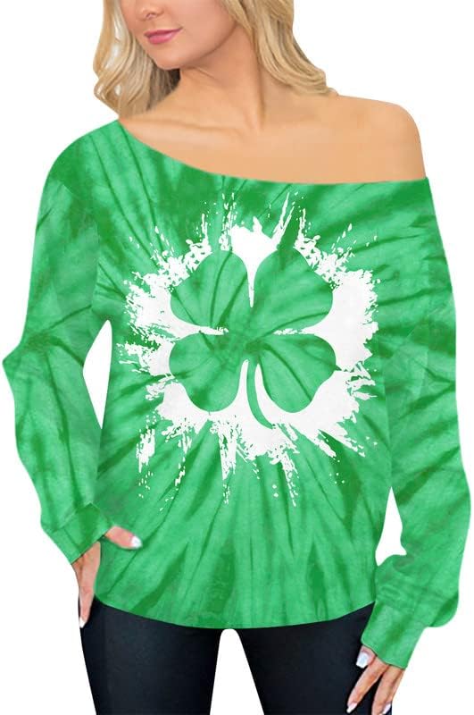 Spadehill St Patricks Day Majica za žene s ramena