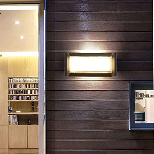 Jaka izdržljiva sjeverna Europa aluminij metalna vodootporna zidna svjetiljka kvadrat PVC vanjsko svjetlo Moderno osvjetljenje LED