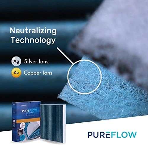 PureFlow Cabin Air Filter PC99273X i svježi laneni filter Filter Freshener sa eliminatorom mirisa, odgovara 2017-19 Hyundai Ioniq,