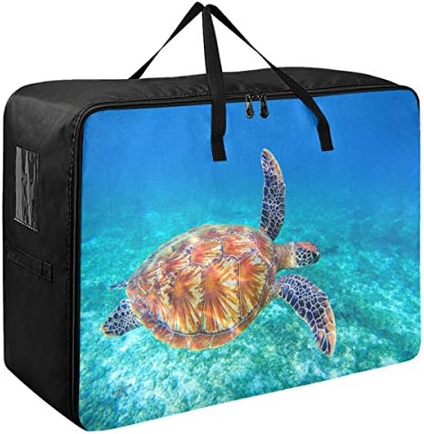 N/ A odjeća za skladištenje ispod popluna - Veliki kapacitet, morska kornjača pliva u torbi za organizatore vode s patentnim zatvaračima