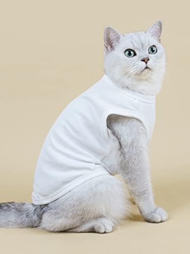 Qwinee 3pcs pseća košulja tenk gornji prsluk prsluk psa mačka osnovne majice odjeća za male srednje pse mačiće kitty multicolor s