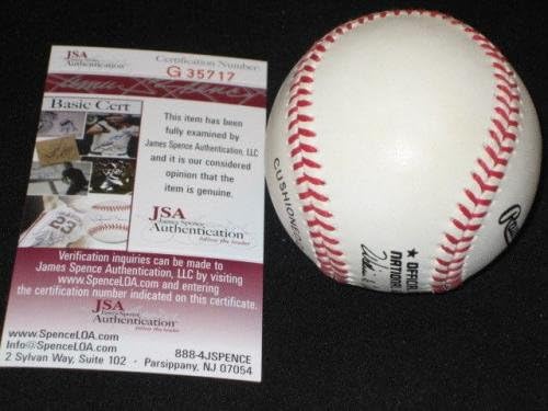 Bill Rigney Giants potpisao je autogramirani autentični Rawlings onl bejzbol JSA rijetko - Autografirani bejzbol