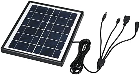 Solarni panel Lixada 7W 6V 1.3 A DIY sa izlaznim priključkom za USB / ženski priključak dc / muški priključak dc / luka Micro USB Vodootpornost