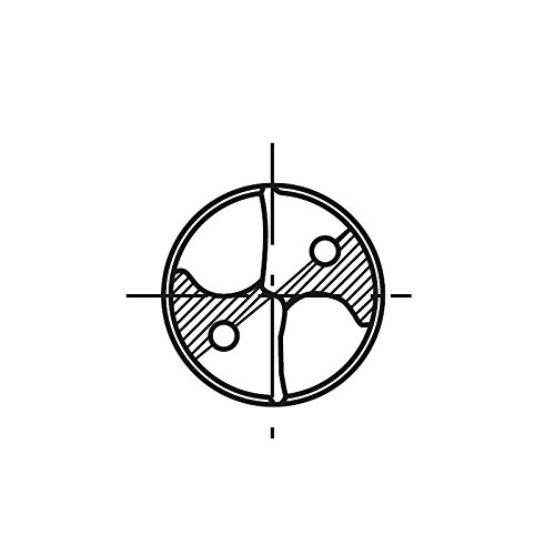 Karbidna svrdla za rashladnu tekućinu tipa 1.515, završna obrada, ravna drška, spora spirala, 140 stupnjeva, promjer 11 mm, duljina