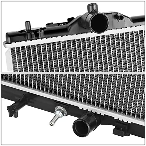 1-redni aluminijski radijator za hlađenje DNA MOTORING OEM-RA-13018 u stilu OE Kompatibilan s 09-15 Lexus LS460 / 08-16 LS600H