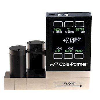 Cole-parmer dvosmjerni protok i regulator tlaka, 0-0,5 ml/min, 10/32 Conn