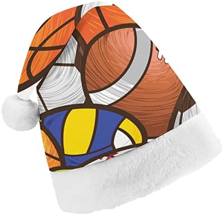 Košarka američki nogomet nogomet odbojka bejzbol Božićni Šeširi šešir Djeda Božićnjaka za božićnu zabavu s obiteljskim printom